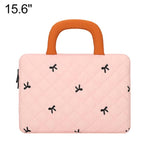 Stylish Bow-Quilted Design Portable Handheld Laptop Sleeve Bag, 11 inch, 14 inch, 15.6 inch