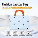 Stylish Bow-Quilted Design Portable Handheld Laptop Sleeve Bag, 11 inch, 14 inch, 15.6 inch