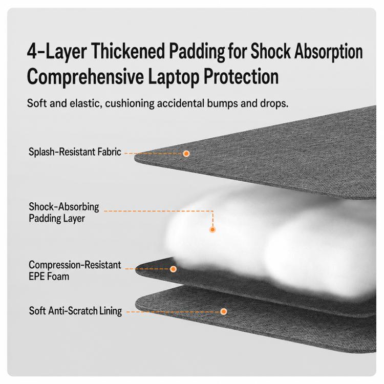Stylish Bow-Quilted Design Portable Handheld Laptop Sleeve Bag, 11 inch, 14 inch, 15.6 inch