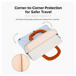 Stylish Bow-Quilted Design Portable Handheld Laptop Sleeve Bag, 11 inch, 14 inch, 15.6 inch