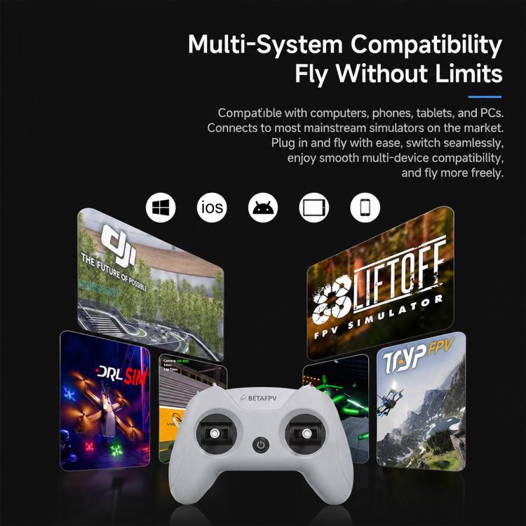 BETAFPV LiteRadio2 SIM FPV RC Simulator Controller per DJI Aerofly RC8