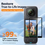 5 pezzi/confezione Accessori per fotocamera Insta 360 X6 con superficie curva, piegabili a caldo e completamente incollabili
