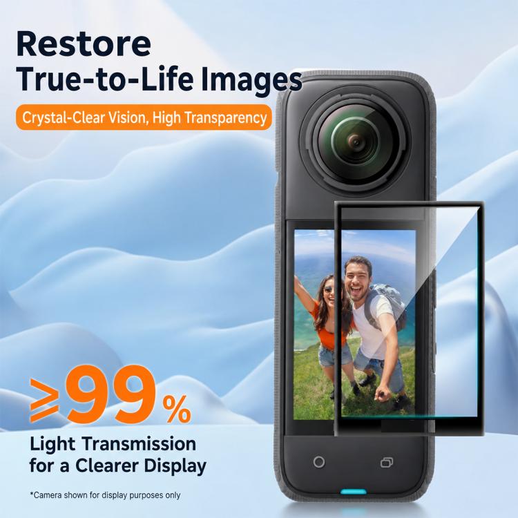 5 pezzi/confezione Accessori per fotocamera Insta 360 X6 con superficie curva, piegabili a caldo e completamente incollabili
