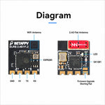 Modulo antenna piatta per ricevitore BETAFPV ELRS Lite V1.2 2.4GHz, ELRS Lite