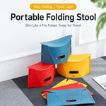 Sgabello portatile pieghevole in cartone PP con cestino portaoggetti
