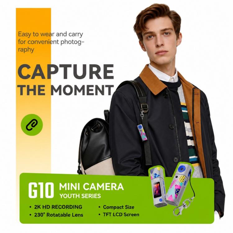G10 Lipstick Youth Series 0.96 inch LCD Screen Thumb Mini Camera