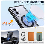 Custodia per telefono ShenYi R2 con anello metallico pieghevole magnetico a 360°., For Galaxy Z Fold8 5G, For Galaxy Z Fold8 Ultra 5G, For Galaxy Z Flip8 5G
