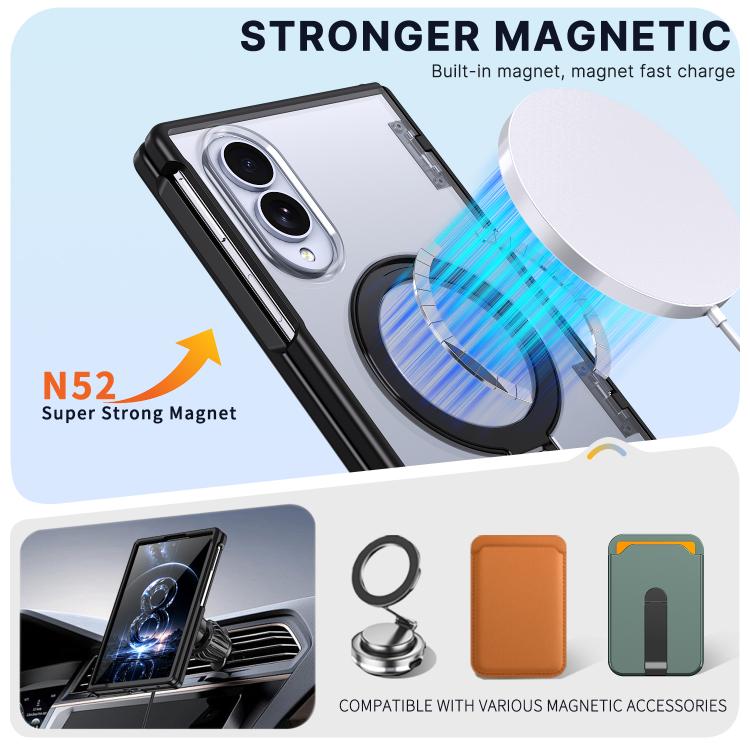 Custodia per telefono ShenYi R2 con anello metallico pieghevole magnetico a 360°., For Galaxy Z Fold8 5G, For Galaxy Z Fold8 Ultra 5G, For Galaxy Z Flip8 5G