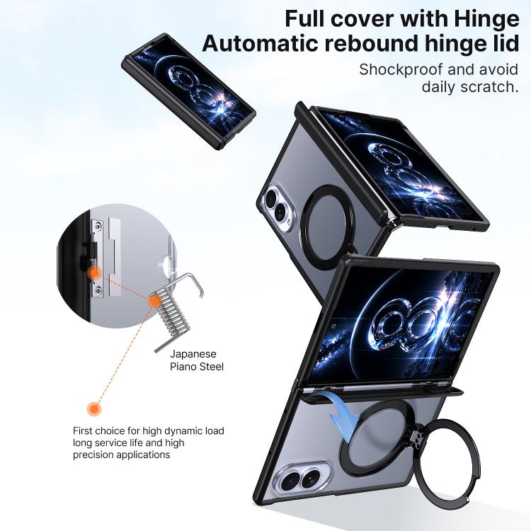 Custodia per telefono ShenYi R2 con anello metallico pieghevole magnetico a 360°., For Galaxy Z Fold8 5G, For Galaxy Z Fold8 Ultra 5G, For Galaxy Z Flip8 5G