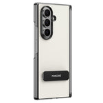 Custodia per telefono in pelle vegana con doppia cerniera e supporto in metallo girevole a 270°., For Galaxy Z Fold8 5G, For Galaxy Z Fold8 Ultra 5G, For Galaxy Z Fold7 5G, For Galaxy Z Fold6