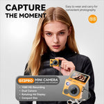 G13 Pro Dual Lens Sport Mini Flip 1.47 inch LCD Screen Thumb Camera, No Memory, 32G