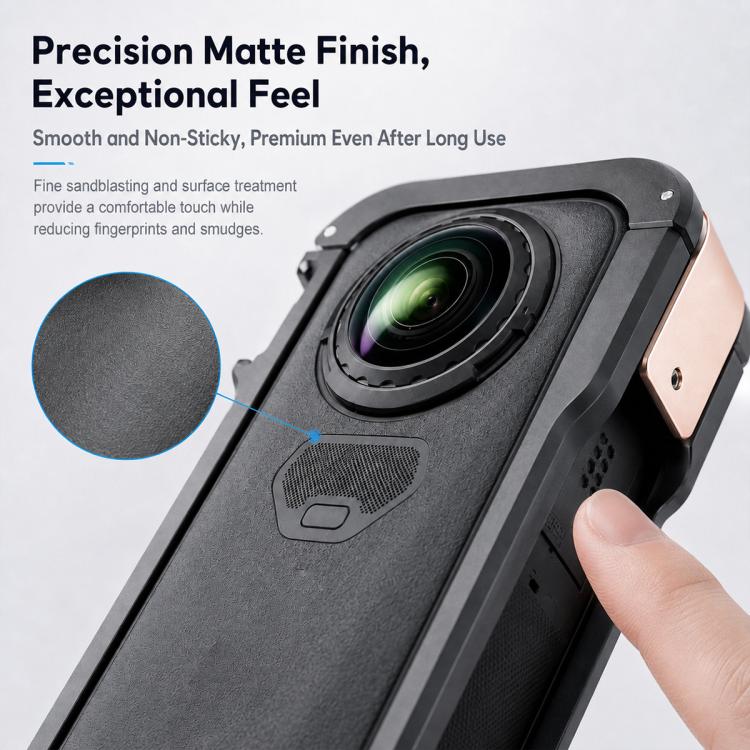 Telaio per gabbia per conigli in lega di alluminio con copertura protettiva a sgancio rapido, For Insta360 X6