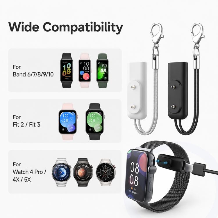 Adattatore di ricarica magnetico xDfind, For Huawei Band 10 / 9 / 8