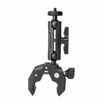 Supporto per manubrio moto con morsetto a chela di granchio per impieghi gravosi in lega di alluminio per DJI, Insta360, GoPro e altre action camera.
