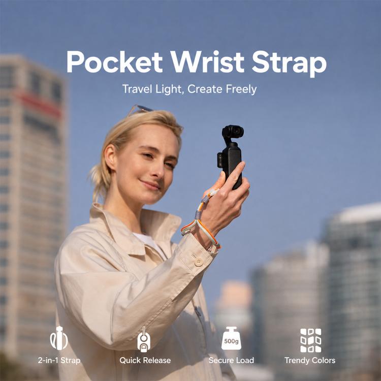 Cinturino da polso anti-smarrimento PGYTECH da tasca, For DJI Osmo Pocket 4 / 3