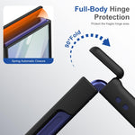 Custodia per telefono pieghevole con cerniera magnetica integrata e copertura completa in HD., For Galaxy Z Flip7 5G, For Galaxy Z Flip6, For Galaxy Z Fold6, For Galaxy Z Fold5
