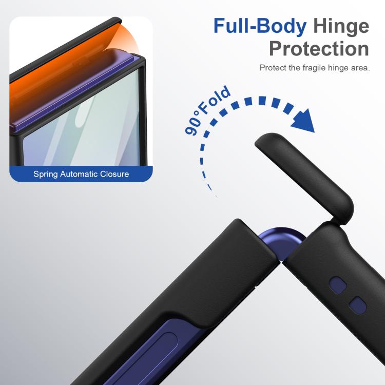 Custodia per telefono pieghevole con cerniera magnetica integrata e copertura completa in HD., For Galaxy Z Flip7 5G, For Galaxy Z Flip6, For Galaxy Z Fold6, For Galaxy Z Fold5