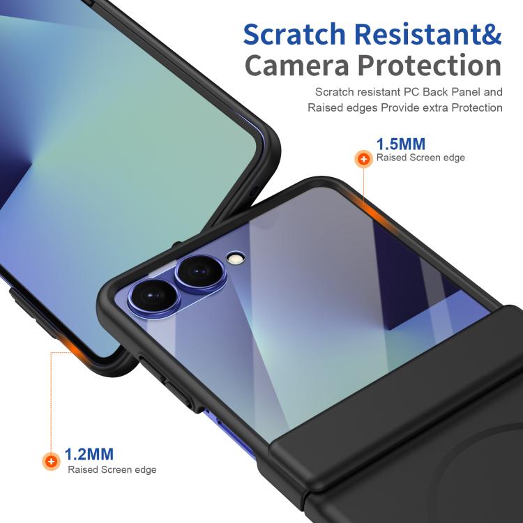 Custodia per telefono pieghevole con cerniera magnetica integrata e copertura completa in HD., For Galaxy Z Flip7 5G, For Galaxy Z Flip6, For Galaxy Z Fold6, For Galaxy Z Fold5