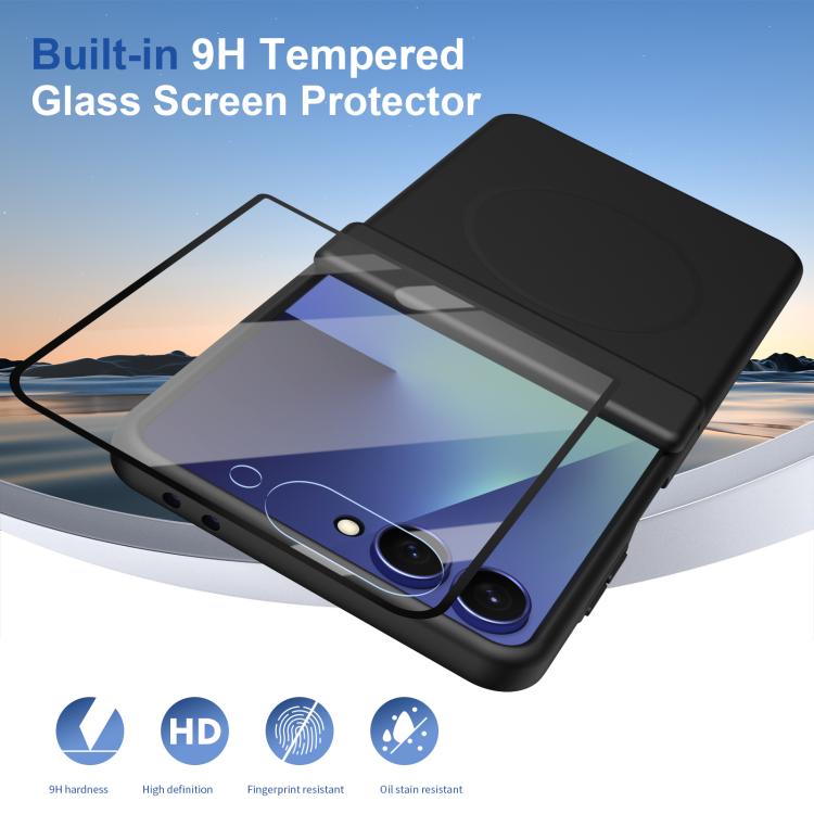 Custodia per telefono pieghevole con cerniera magnetica integrata e copertura completa in HD., For Galaxy Z Flip7 5G, For Galaxy Z Flip6, For Galaxy Z Fold6, For Galaxy Z Fold5