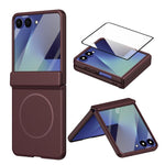 Custodia per telefono pieghevole con cerniera magnetica integrata e copertura completa in HD., For Galaxy Z Flip7 5G, For Galaxy Z Flip6, For Galaxy Z Fold6, For Galaxy Z Fold5