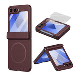 Custodia per telefono pieghevole con cerniera magnetica integrata e copertura completa in HD., For Galaxy Z Flip7 5G, For Galaxy Z Flip6, For Galaxy Z Fold6, For Galaxy Z Fold5