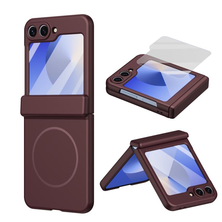 Custodia per telefono pieghevole con cerniera magnetica integrata e copertura completa in HD., For Galaxy Z Flip7 5G, For Galaxy Z Flip6, For Galaxy Z Fold6, For Galaxy Z Fold5