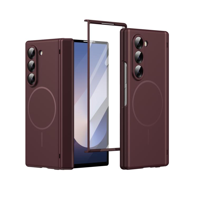 Custodia per telefono pieghevole con cerniera magnetica integrata e copertura completa in HD., For Galaxy Z Flip7 5G, For Galaxy Z Flip6, For Galaxy Z Fold6, For Galaxy Z Fold5