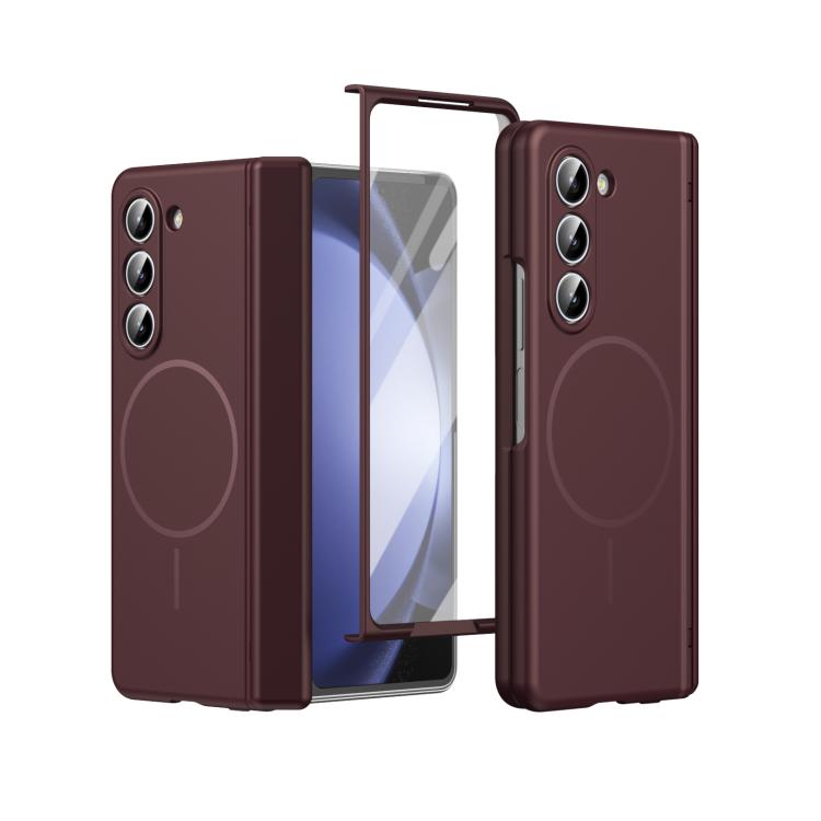 Custodia per telefono pieghevole con cerniera magnetica integrata e copertura completa in HD., For Galaxy Z Flip7 5G, For Galaxy Z Flip6, For Galaxy Z Fold6, For Galaxy Z Fold5