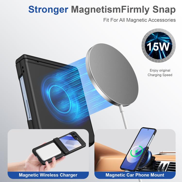 Custodia per telefono pieghevole con cerniera magnetica integrata e copertura completa in HD., For Galaxy Z Flip5, For Galaxy Z Fold4, For Galaxy Z Flip4