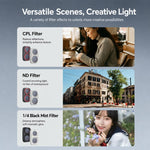 Filtro per obiettivo della fotocamera DJI Osmo Pocket 4P PGYTECH, 4 In 1 ND Set