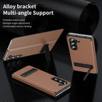 Custodia protettiva per telefono in ecopelle con chiusura a libro e supporto pieghevole., For Samsung Galaxy Z Fold5, For Samsung Galaxy Z Fold4