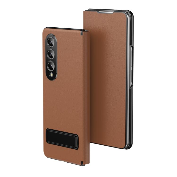 Custodia protettiva per telefono in ecopelle con chiusura a libro e supporto pieghevole., For Samsung Galaxy Z Fold5, For Samsung Galaxy Z Fold4