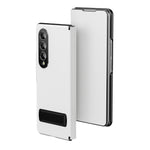 Custodia protettiva per telefono in ecopelle con chiusura a libro e supporto pieghevole., For Samsung Galaxy Z Fold5, For Samsung Galaxy Z Fold4