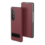 Custodia protettiva per telefono in ecopelle con chiusura a libro e supporto pieghevole., For Samsung Galaxy Z Fold5, For Samsung Galaxy Z Fold4