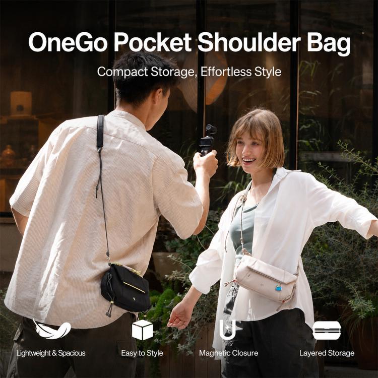 Borsa a tracolla PGYTECH OneGo per action camera DJI Osmo Pocket 4P / 4 / 3, Xtra Muse / Muse 2 Pro, Insta360 Luna Ultra / Luna Pro / X5 / X4 / X3