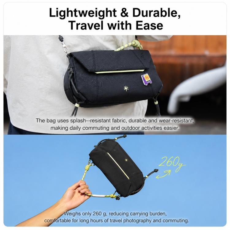 Borsa a tracolla PGYTECH OneGo per action camera DJI Osmo Pocket 4P / 4 / 3, Xtra Muse / Muse 2 Pro, Insta360 Luna Ultra / Luna Pro / X5 / X4 / X3