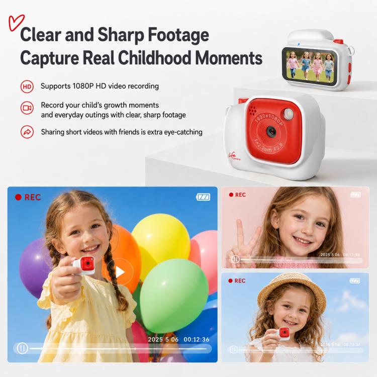 S167 2MP HD Mini Lifestyle Camera with 1.47-inch Color Screen, No Memory, 8G, 16G, 32G