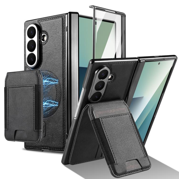 Portafoglio porta carte magnetico 2 in 1 con custodia protettiva rimovibile, For Galaxy Z Fold8 Ultra 5G, For Galaxy Z Fold7 5G, For Galaxy Z Fold6, For Galaxy Z Fold5
