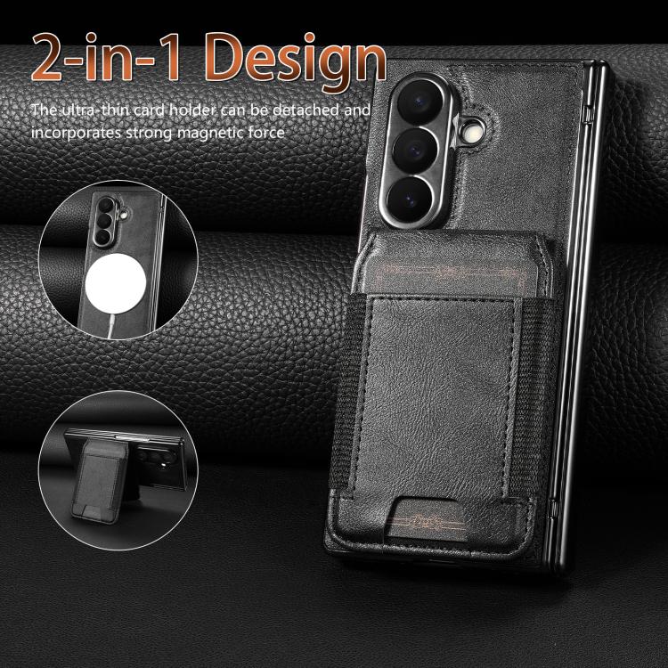 Portafoglio porta carte magnetico 2 in 1 con custodia protettiva rimovibile, For Galaxy Z Fold8 Ultra 5G, For Galaxy Z Fold7 5G, For Galaxy Z Fold6, For Galaxy Z Fold5