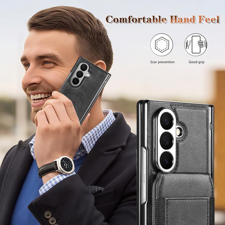 Portafoglio porta carte magnetico 2 in 1 con custodia protettiva rimovibile, For Galaxy Z Fold8 Ultra 5G, For Galaxy Z Fold7 5G, For Galaxy Z Fold6, For Galaxy Z Fold5