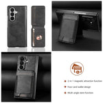 Portafoglio porta carte magnetico 2 in 1 con custodia protettiva rimovibile, For Galaxy Z Fold8 Ultra 5G, For Galaxy Z Fold7 5G, For Galaxy Z Fold6, For Galaxy Z Fold5