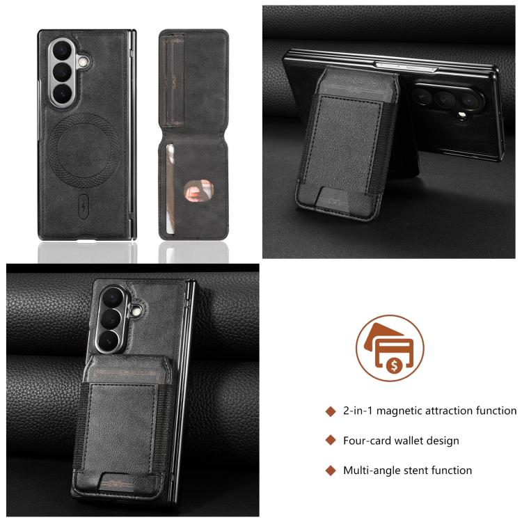 Portafoglio porta carte magnetico 2 in 1 con custodia protettiva rimovibile, For Galaxy Z Fold8 Ultra 5G, For Galaxy Z Fold7 5G, For Galaxy Z Fold6, For Galaxy Z Fold5