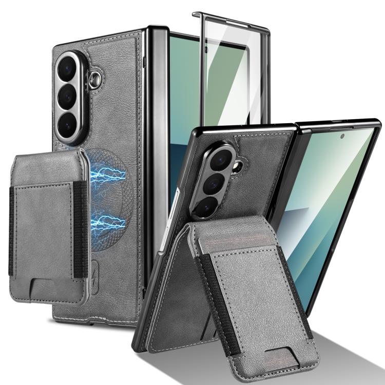 Portafoglio porta carte magnetico 2 in 1 con custodia protettiva rimovibile, For Galaxy Z Fold8 Ultra 5G, For Galaxy Z Fold7 5G, For Galaxy Z Fold6, For Galaxy Z Fold5