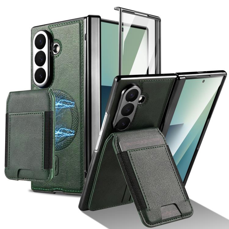 Portafoglio porta carte magnetico 2 in 1 con custodia protettiva rimovibile, For Galaxy Z Fold8 Ultra 5G, For Galaxy Z Fold7 5G, For Galaxy Z Fold6, For Galaxy Z Fold5
