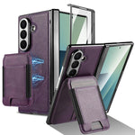Portafoglio porta carte magnetico 2 in 1 con custodia protettiva rimovibile, For Galaxy Z Fold8 Ultra 5G, For Galaxy Z Fold7 5G, For Galaxy Z Fold6, For Galaxy Z Fold5