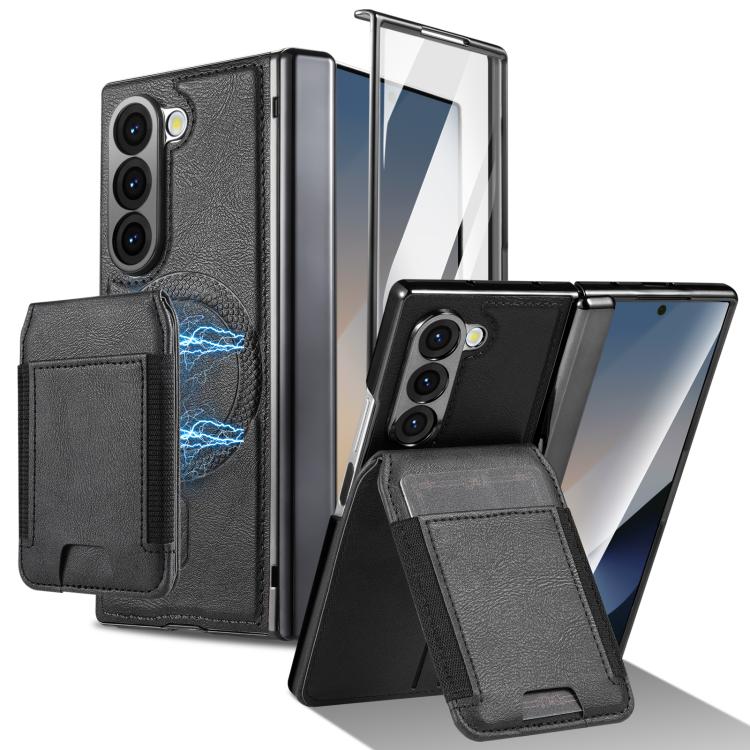 Portafoglio porta carte magnetico 2 in 1 con custodia protettiva rimovibile, For Galaxy Z Fold8 Ultra 5G, For Galaxy Z Fold7 5G, For Galaxy Z Fold6, For Galaxy Z Fold5