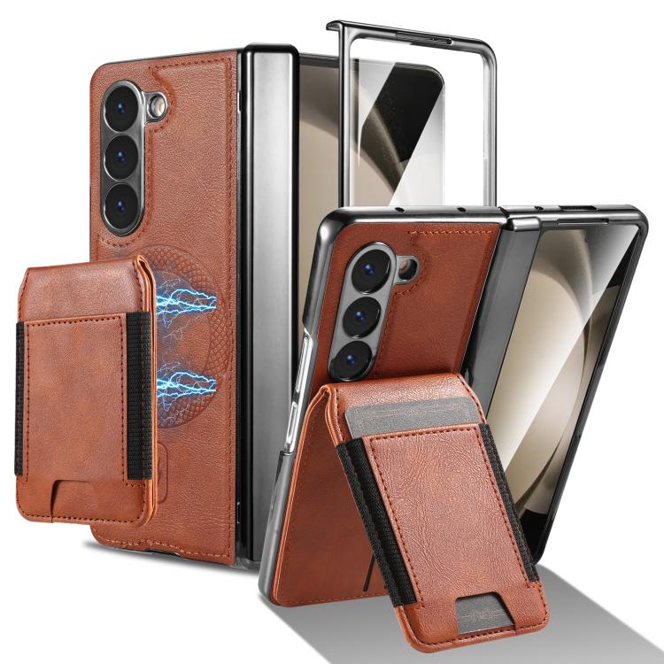 Portafoglio porta carte magnetico 2 in 1 con custodia protettiva rimovibile, For Galaxy Z Fold8 Ultra 5G, For Galaxy Z Fold7 5G, For Galaxy Z Fold6, For Galaxy Z Fold5