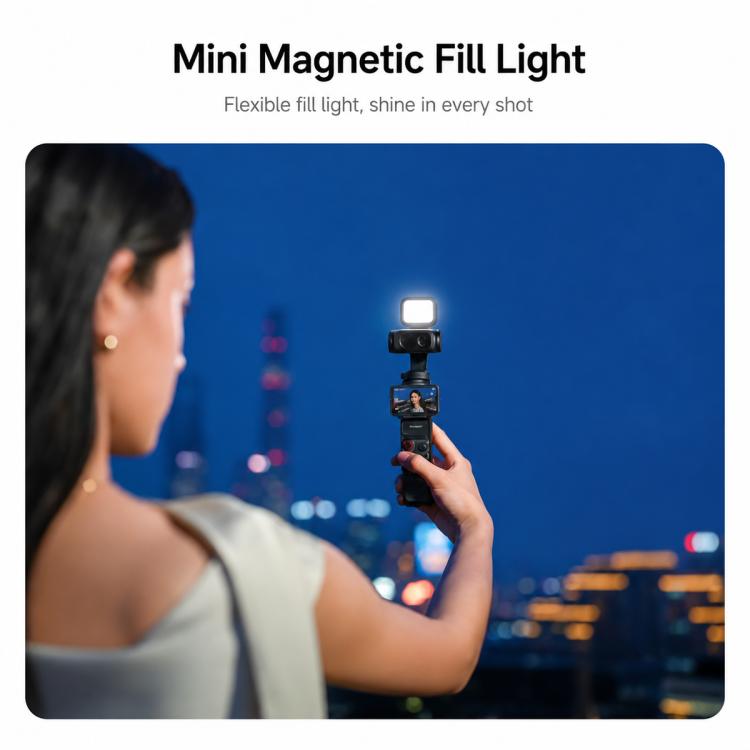 Luce di riempimento magnetica Insta360 Mini originale, For Insta360 Luna Ultra