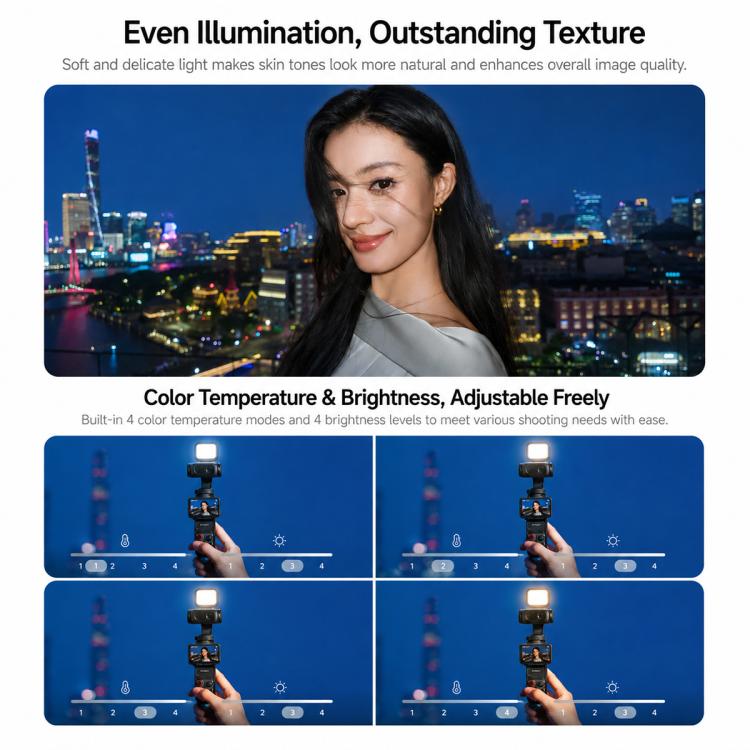 Luce di riempimento magnetica Insta360 Mini originale, For Insta360 Luna Ultra