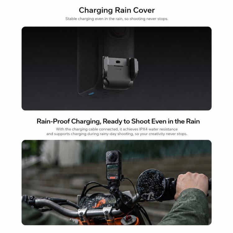 Cover antipioggia originale per la ricarica di Insta360 X6, For Insta360 X6